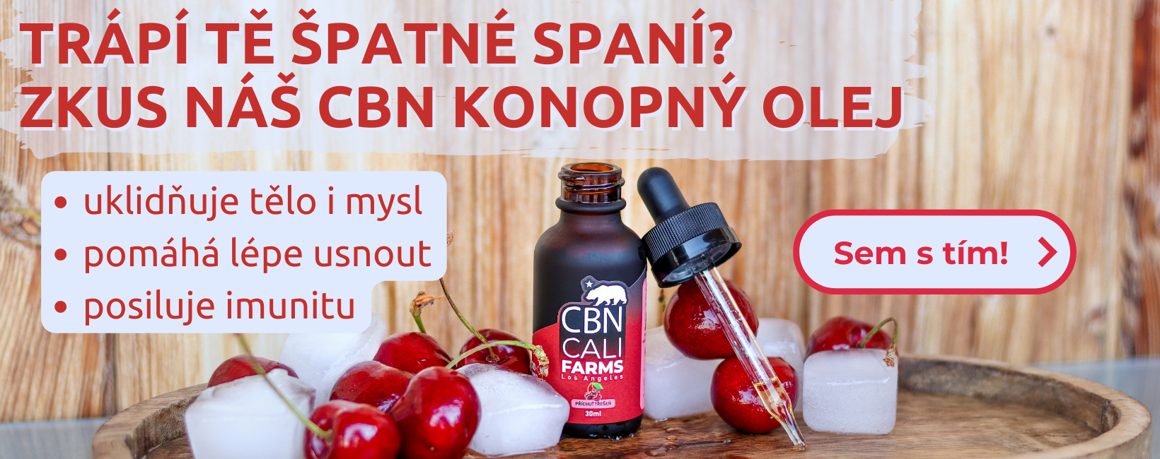 CBN olej na spaní